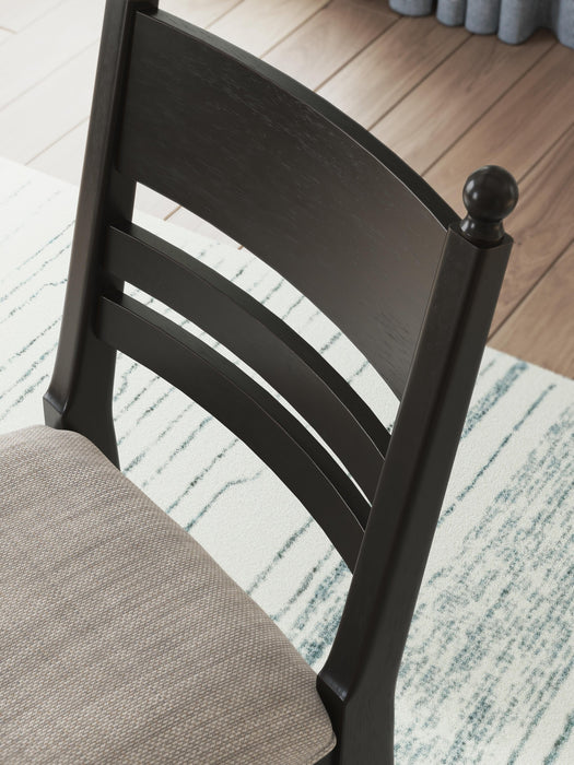 Greddinton Counter Height Dining Table and 6 Barstools