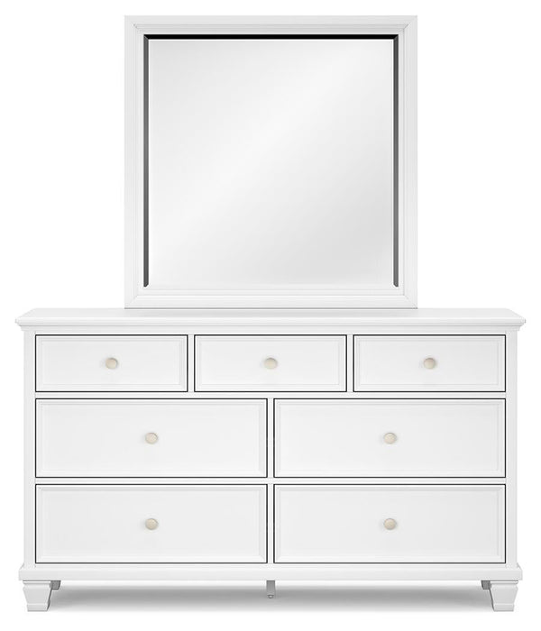 Fortman Full Panel Storage Bed, Dresser, Mirror and Nightstand