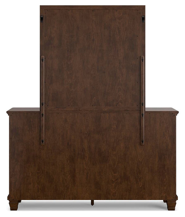 Danabrin Queen Panel Storage Bed, Dresser and Mirror