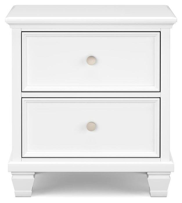 Fortman Queen Panel Storage Bed with Mirrored Dresser and Nightstand