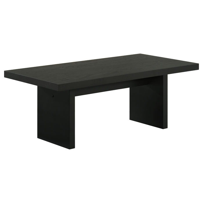 Decker 47-Inch Rectangular Cocktail Coffee Table Black