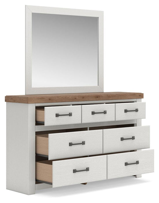 Savonport Full Panel Bed. Dresser, Mirror and Nightstand