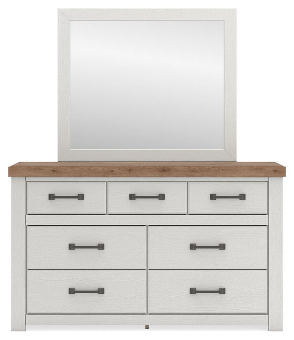 Savonport Full Panel Storage Bed. Dresser, Mirror and Nightstand
