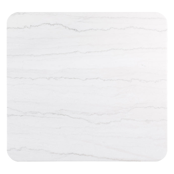 Lior Square Marble Top Coffee Table Charcoal