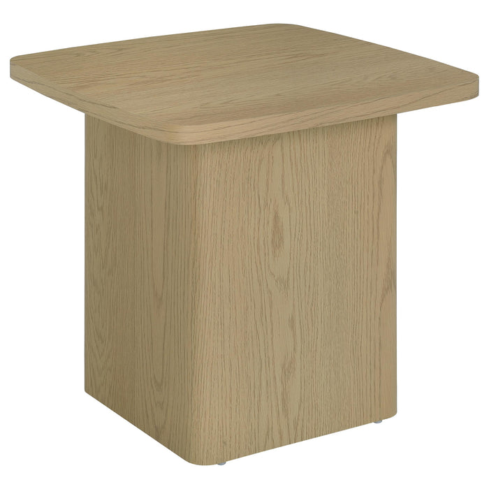 Fraser 2-Piece Greige Pedestal Coffee and End Table Set