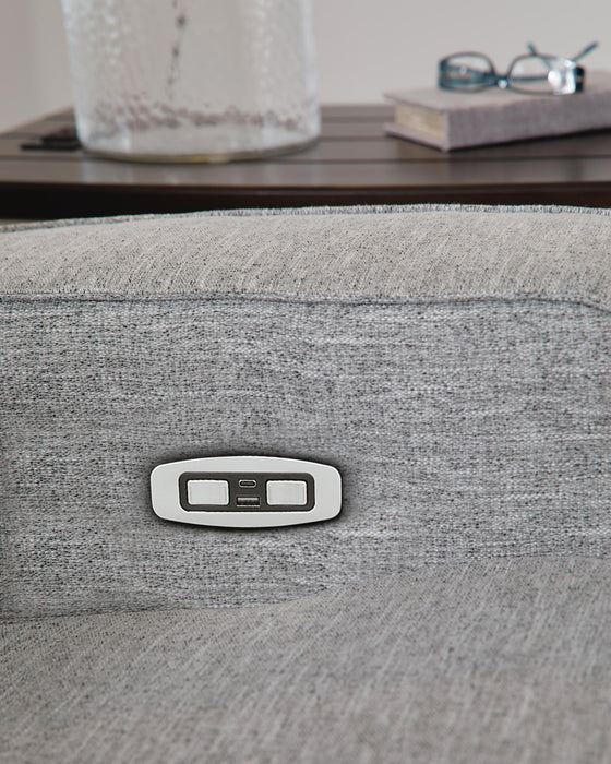 Biscoe PWR REC Loveseat/CON/ADJ HDRST