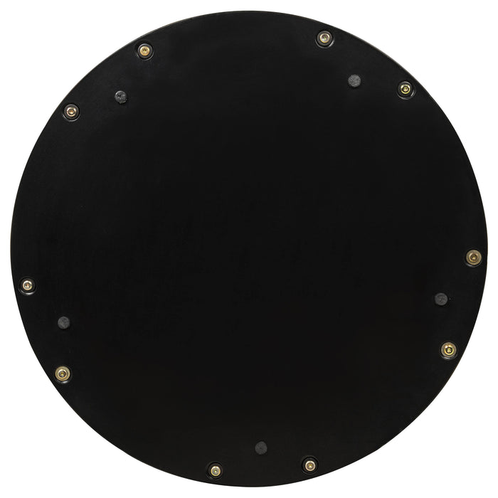 Naser 48-inch Round Glass Top Dining Table Light Oak