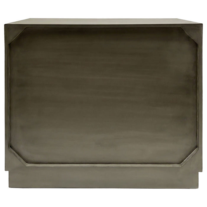 Parkes 2-door Bone Inlay Accent Cabinet Distressed Grey