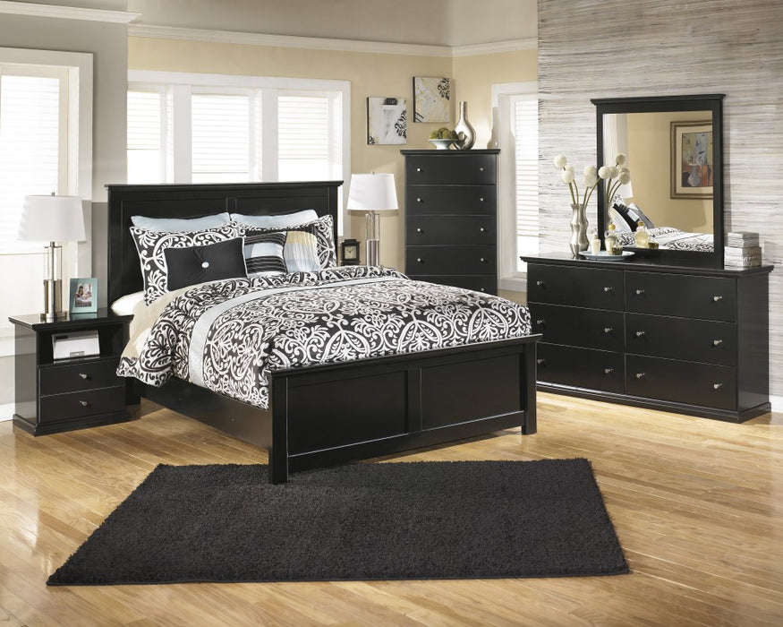 Maribel 7 Pc. Bedroom - (3-Pc. Queen Panel Bed, Dresser, Mirror, Chest & Nightstand)