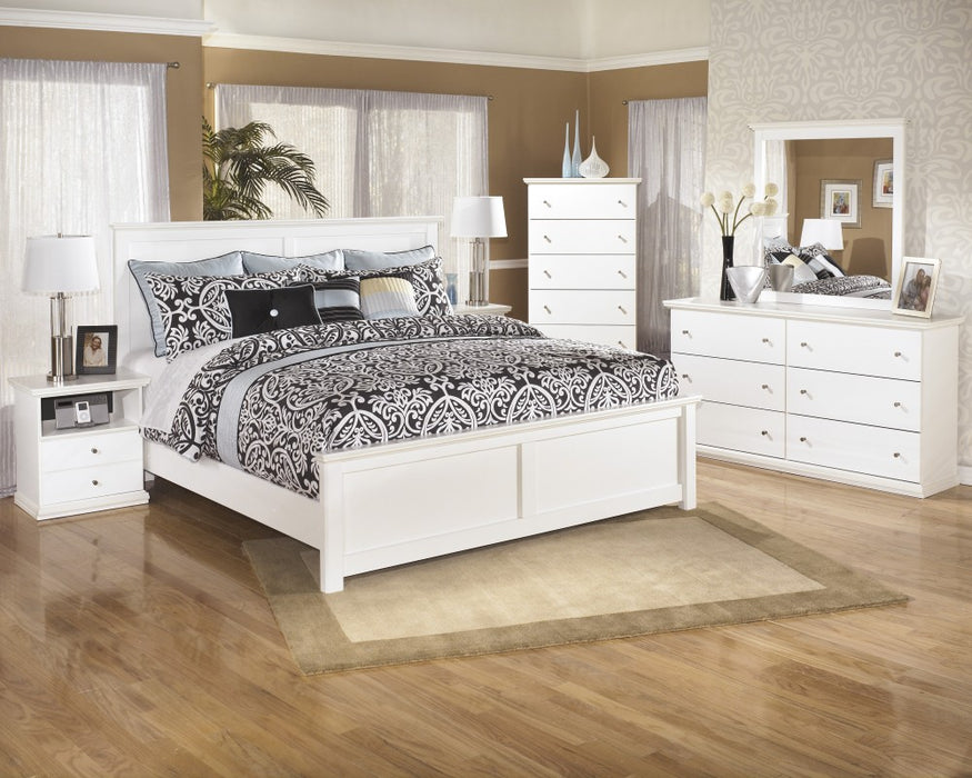 Bostwick Shoals 7 Pc. Bedroom - (3-Pc. Queen Panel Bed, Dresser, Mirror, Chest & Nighstand)