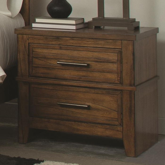 Cupertino Two-Drawer Night Stand w/ Cord Access