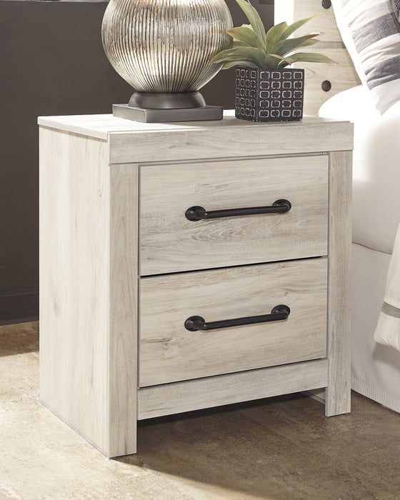 Cambeck  Panel Headboard With Mirrored Dresser, Chest And Nightstand