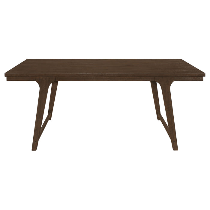 Reynolds 7-piece Rectangular Dining Table Set Brown Oak