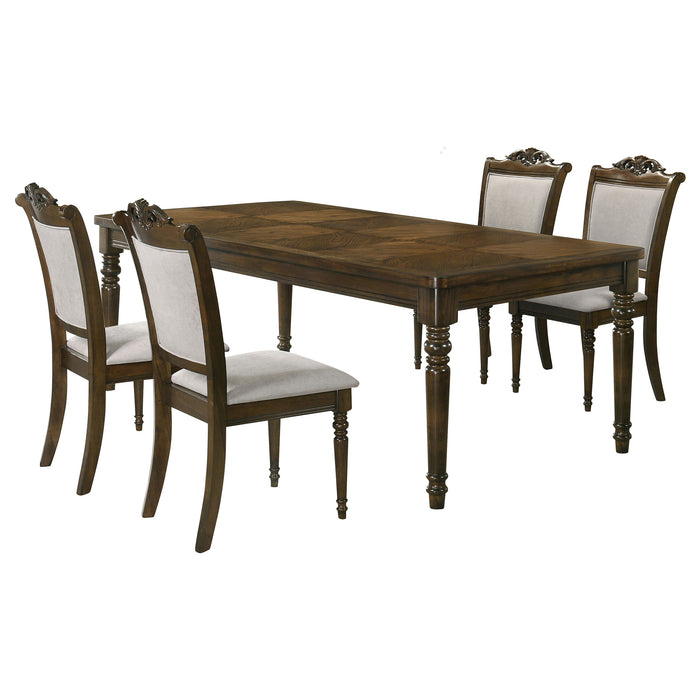 Willowbrook 5-piece Rectangular Dining Table Set Walnut