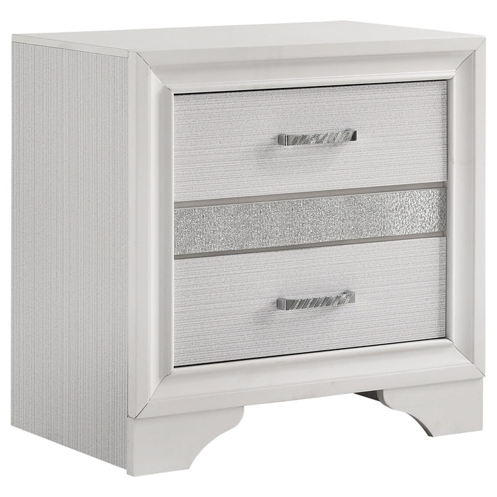 Miranda 3-drawer Nightstand Bedside Table White