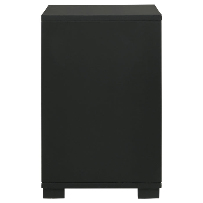 Blacktoft 2-drawer Nightstand Black