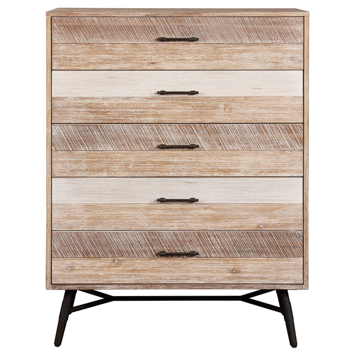 Marlow 5-drawer Bedroom Chest Rough Sawn Multi