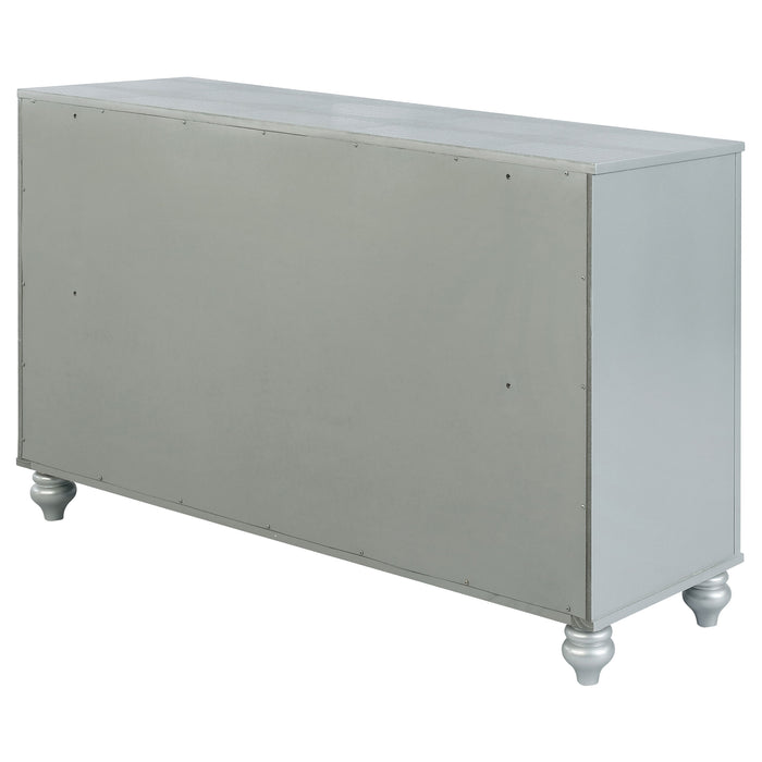 Gunnison 6-drawer Dresser Silver Metallic