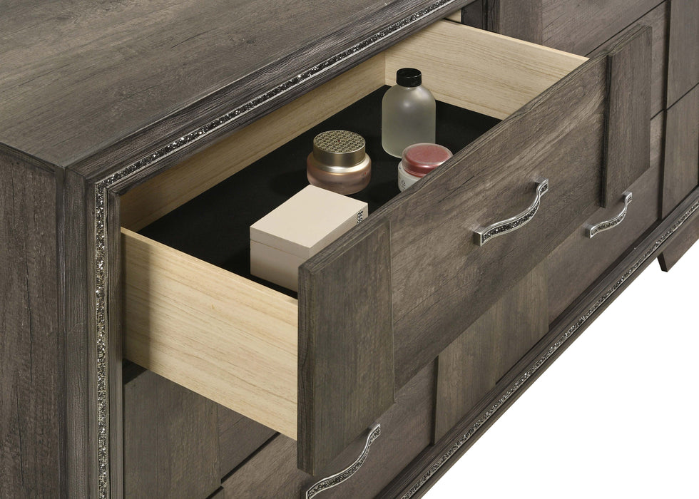 Janine 6-drawer Dresser Grey