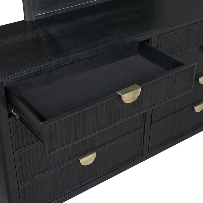 Brookmead 8-drawer Bedroom Dresser Black