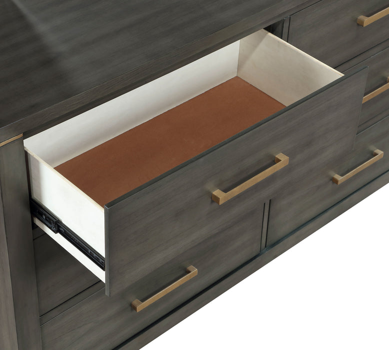 Kieran 6-drawer Bedroom Dresser Grey