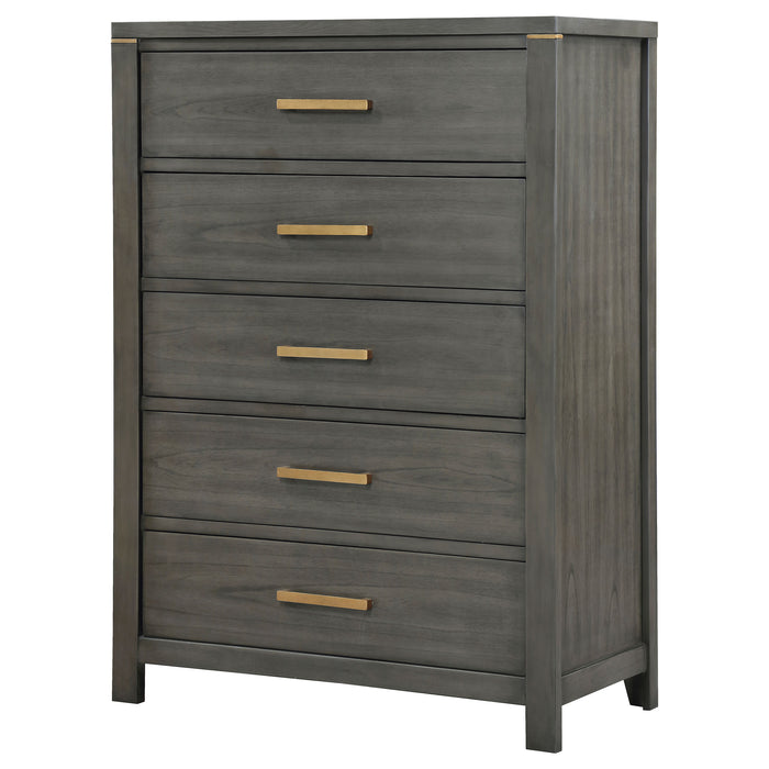 Kieran 5-drawer Bedroom Chest Grey