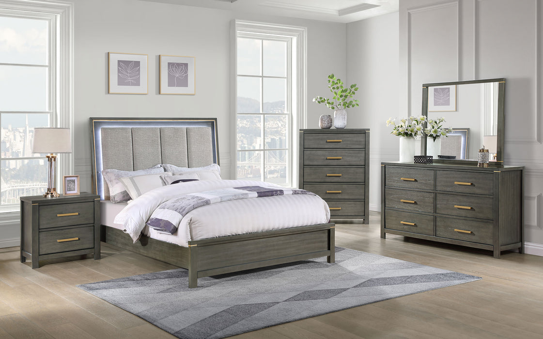 Kieran 5-drawer Bedroom Chest Grey