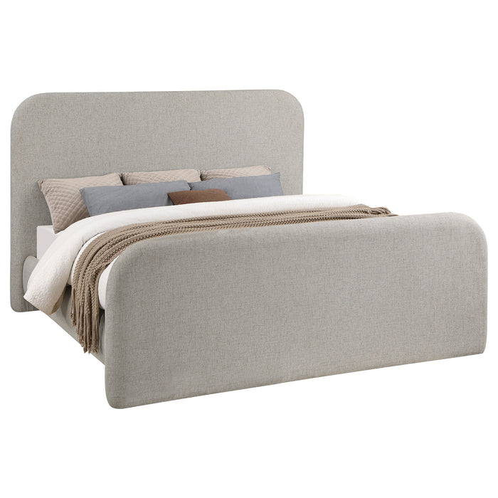 Wren Upholstered Eastern King Panel Bed Grey