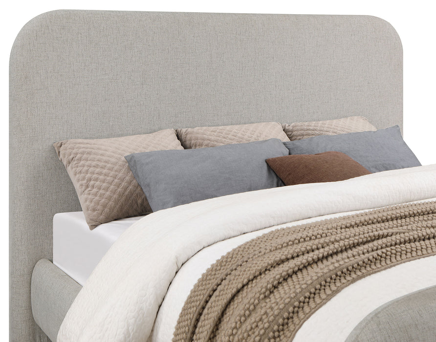 Wren Upholstered Queen Panel Bed Grey