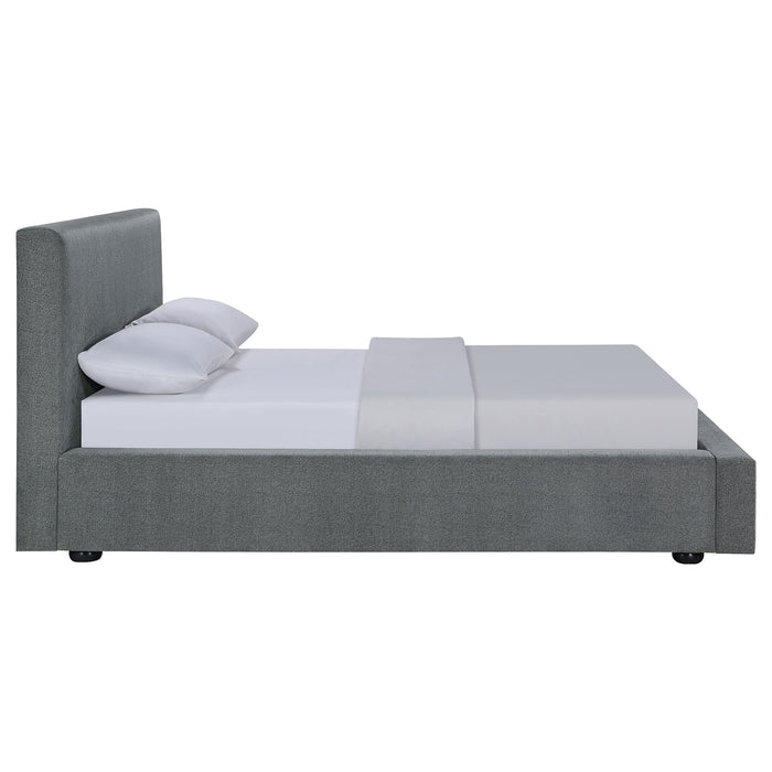 Gregory Upholstered Queen Panel Bed Graphite