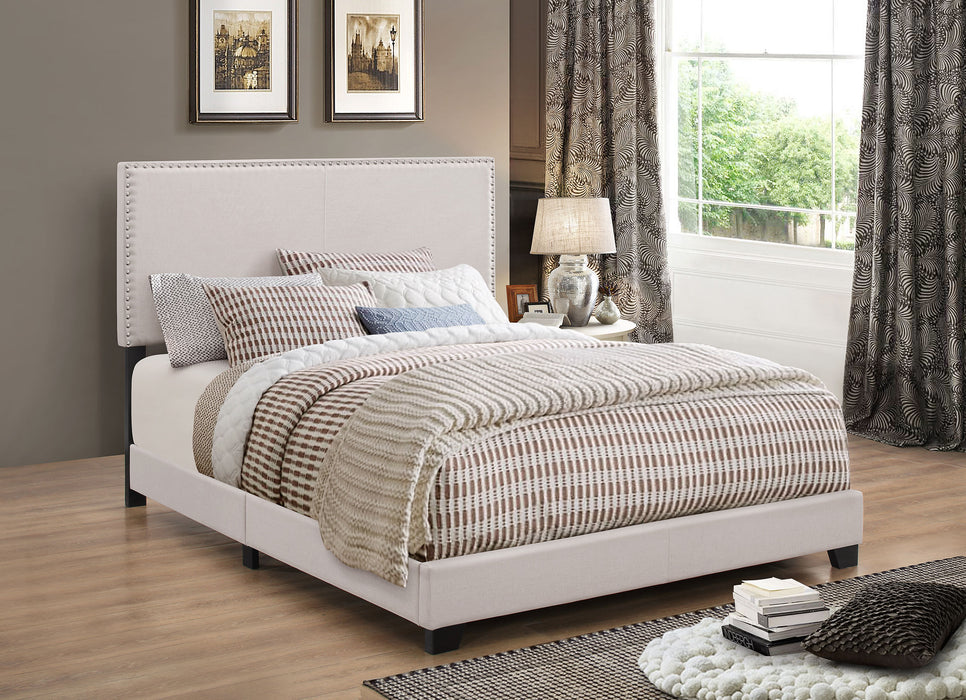 Boyd Upholstered California King Panel Bed Ivory