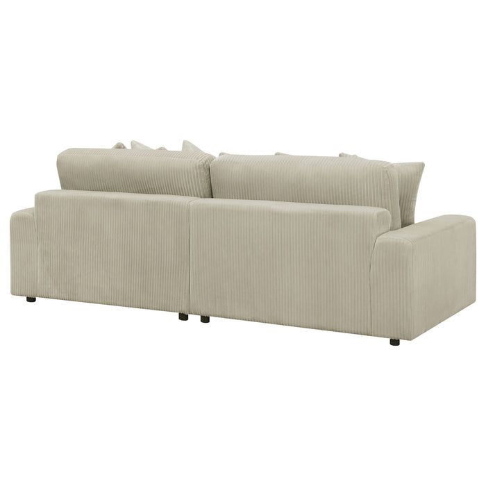 Blaine Upholstered Reversible Sectional Sofa Sand