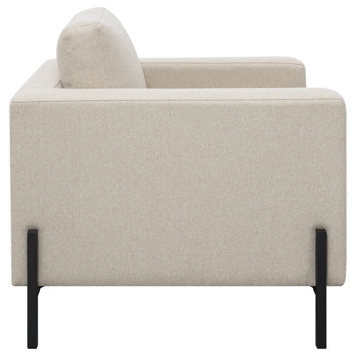 Tilly Upholstered Track Arms Chair Oatmeal