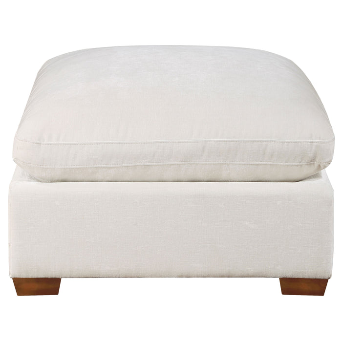 Lakeview Upholstered Ottoman Ivory