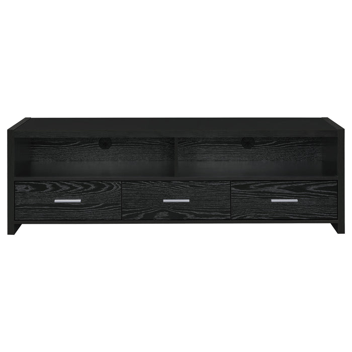 Alton 3-drawer Engineered Wood 61-inch TV Stand Black Oak