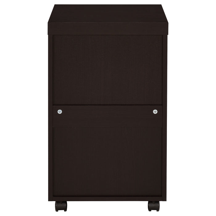 Skeena 3-drawer Mobile Storage Cabinet Cappuccino