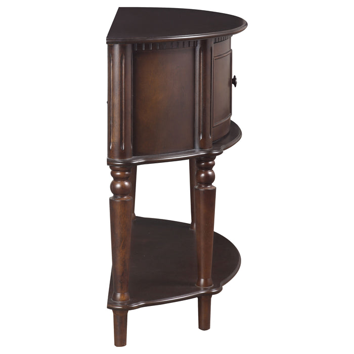 Brenda Console Table with Curved Front Brown