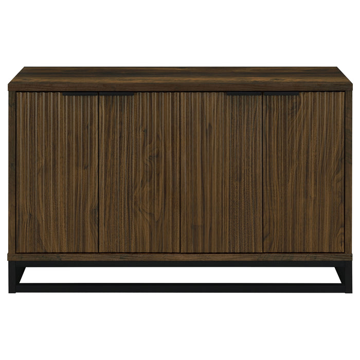 Ryatt 4-door Engineered Wood Accent Cabinet Dark Pine