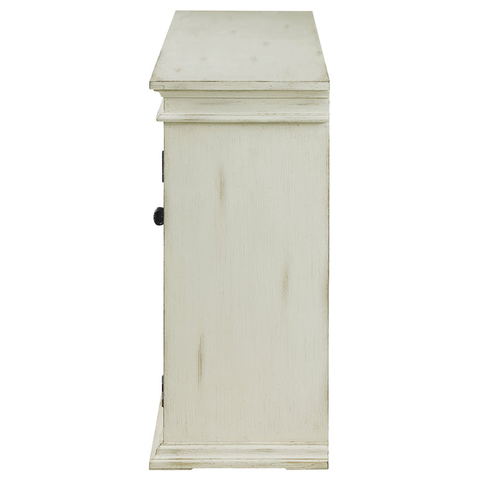 Kiara 4-door Accent Cabinet with Adjustable Shelves White