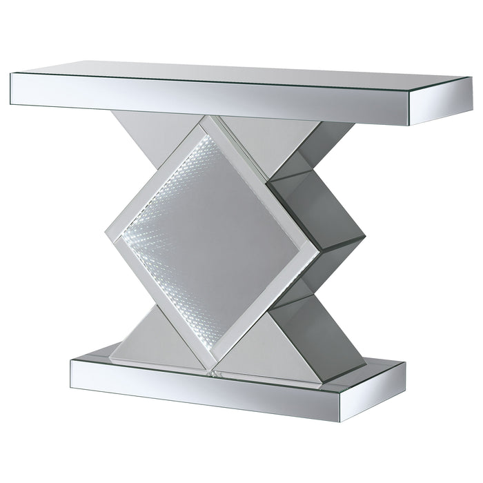Andorra Console Table with LED Lighting Silver