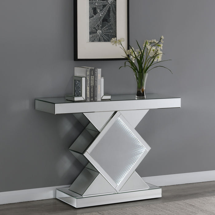Andorra Console Table with LED Lighting Silver